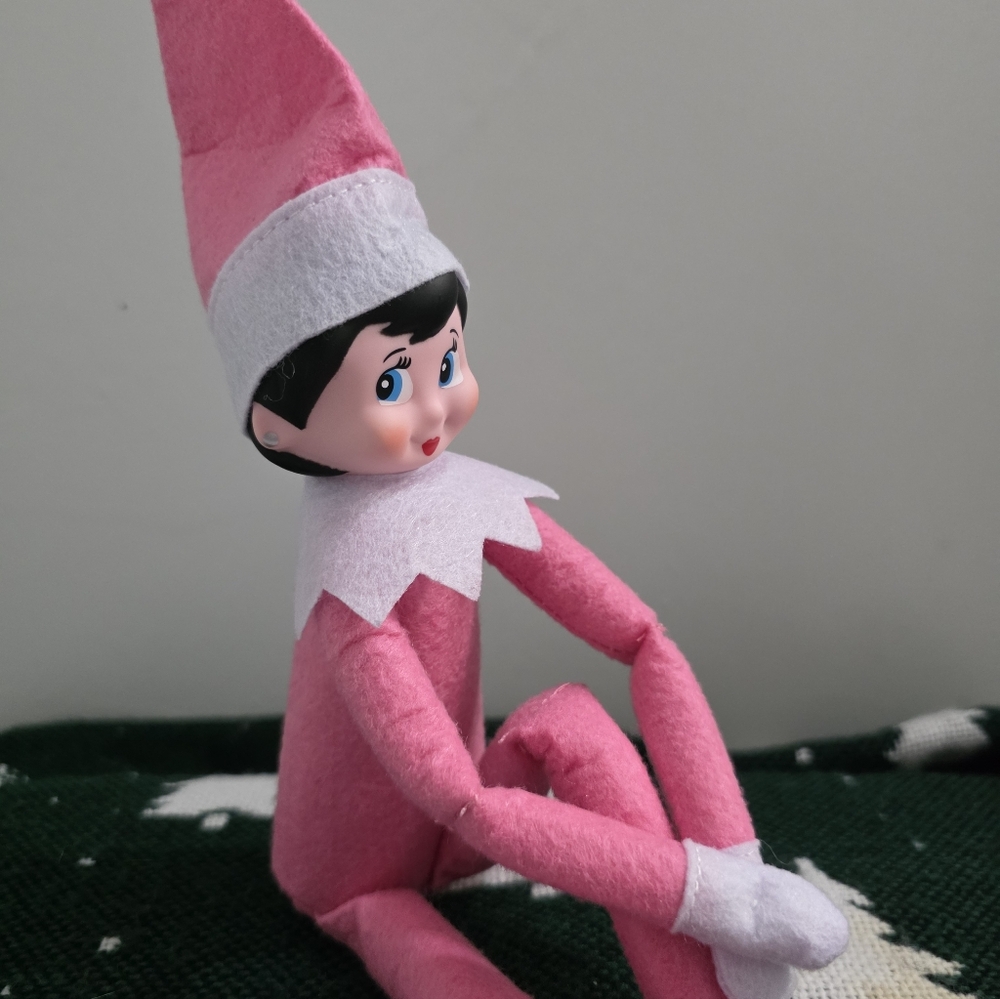 Elf on the Shelf Light Pink Girl + Santa's Driver's License - Picture 4 of 6